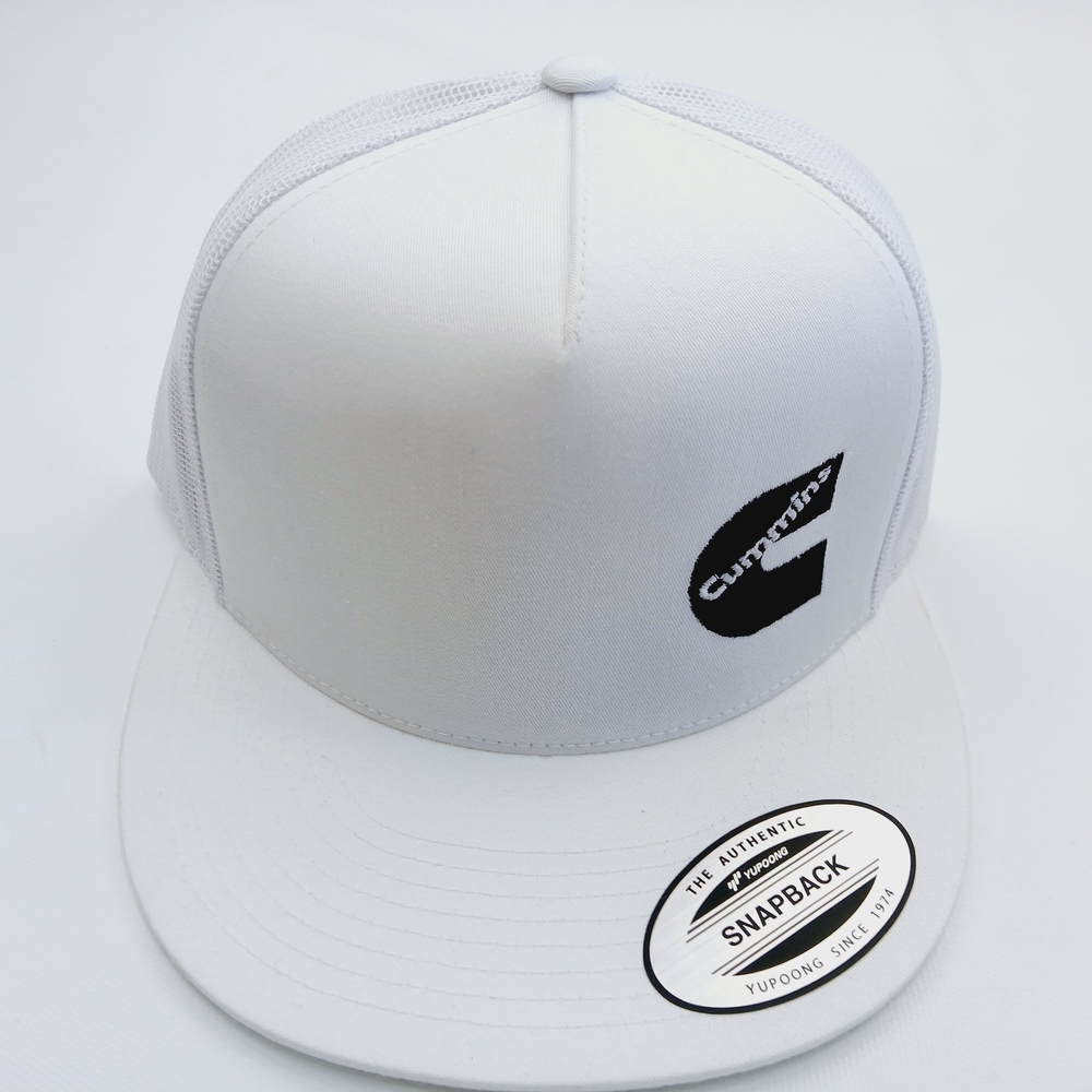 Cummins White Snapback Hat